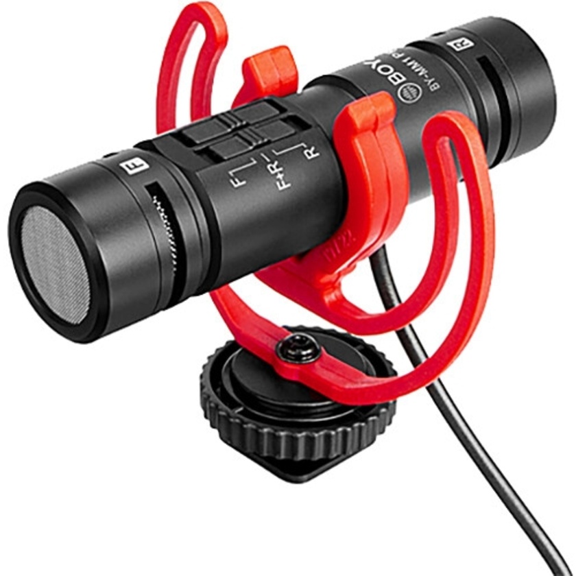 Boya BY-MM1 Pro Ultracompact Camera-Mount Dual-Capsule Shotgun Microphone