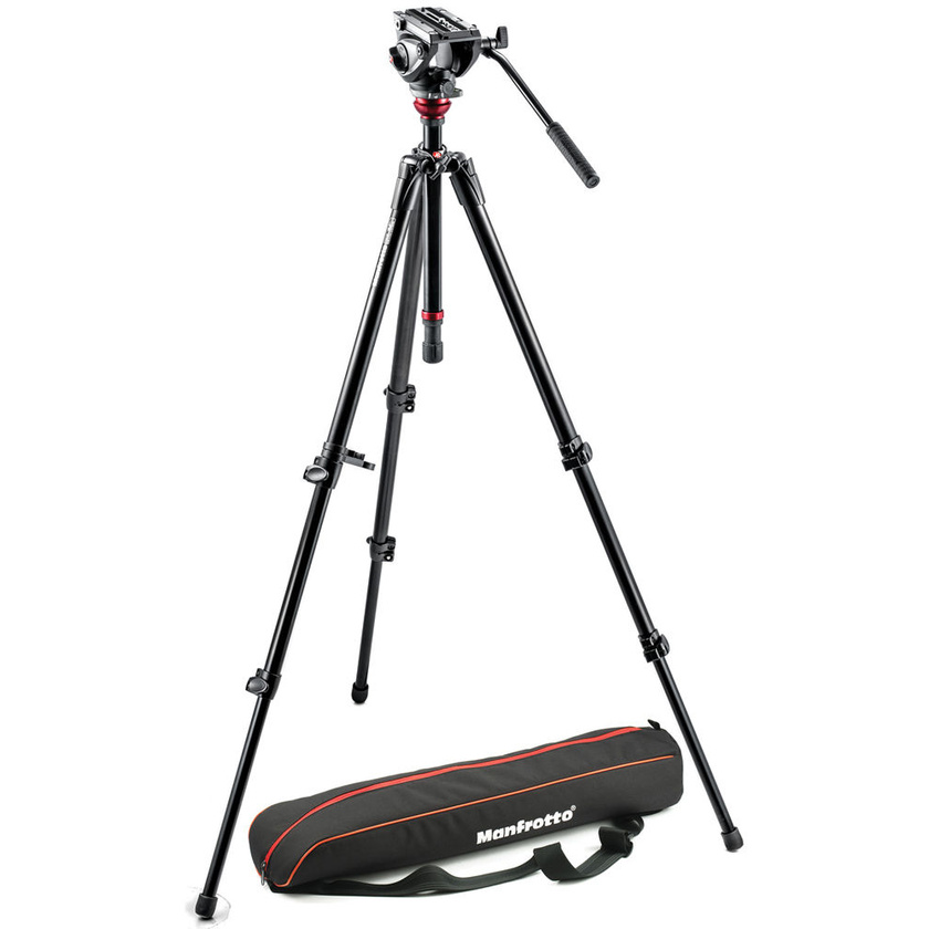 Manfrotto MVH500AH Fluid Head & 755XB Tripod with Carrying Bag