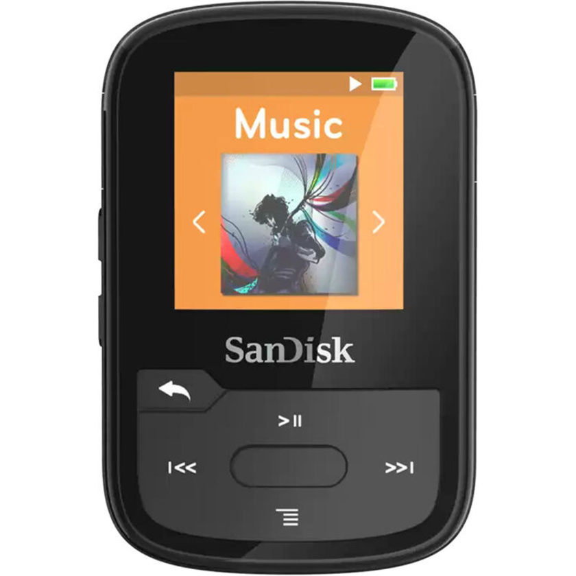 SanDisk 32GB Clip Sport Plus MP3 Player (Black)