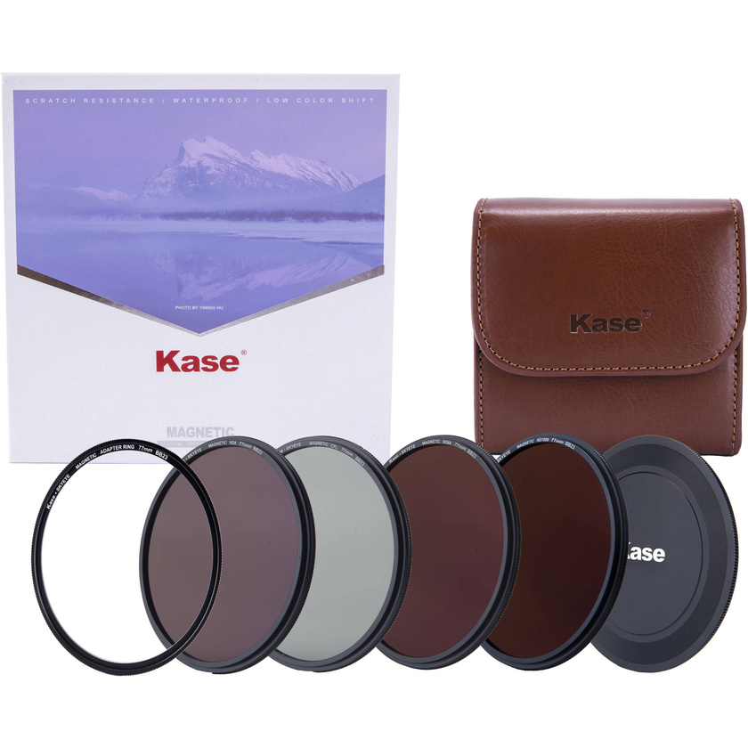 Kase 77mm Skyeye Professional ND Magnetic Filter Kit with Front Caps and Case
