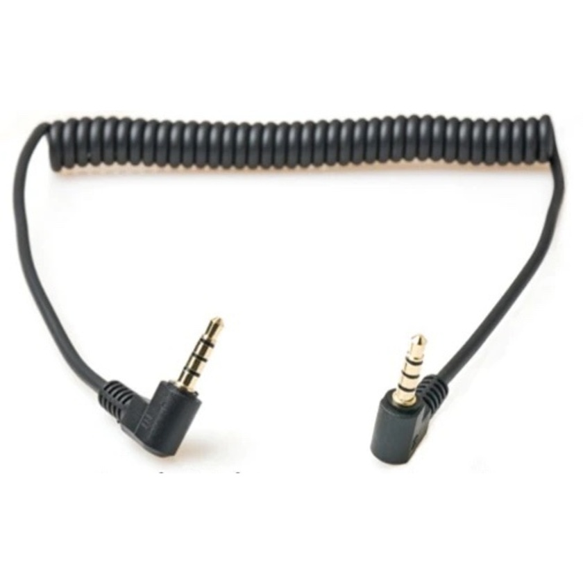 Titan 4-Pole TRRS 3.5mm Male to 4-Pole TRRS 3.5mm Male Coiled Stereo Audio Cable