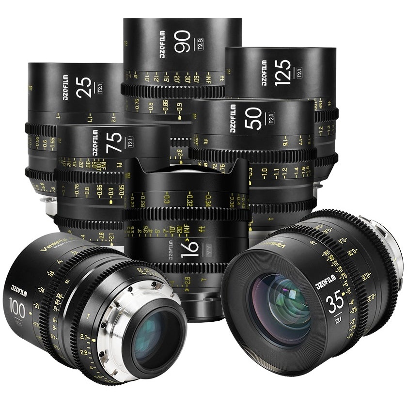 DZOFilm VESPID Prime Cine 8-Lens Kit (PL Mount, with EF Mount Tool Kits)