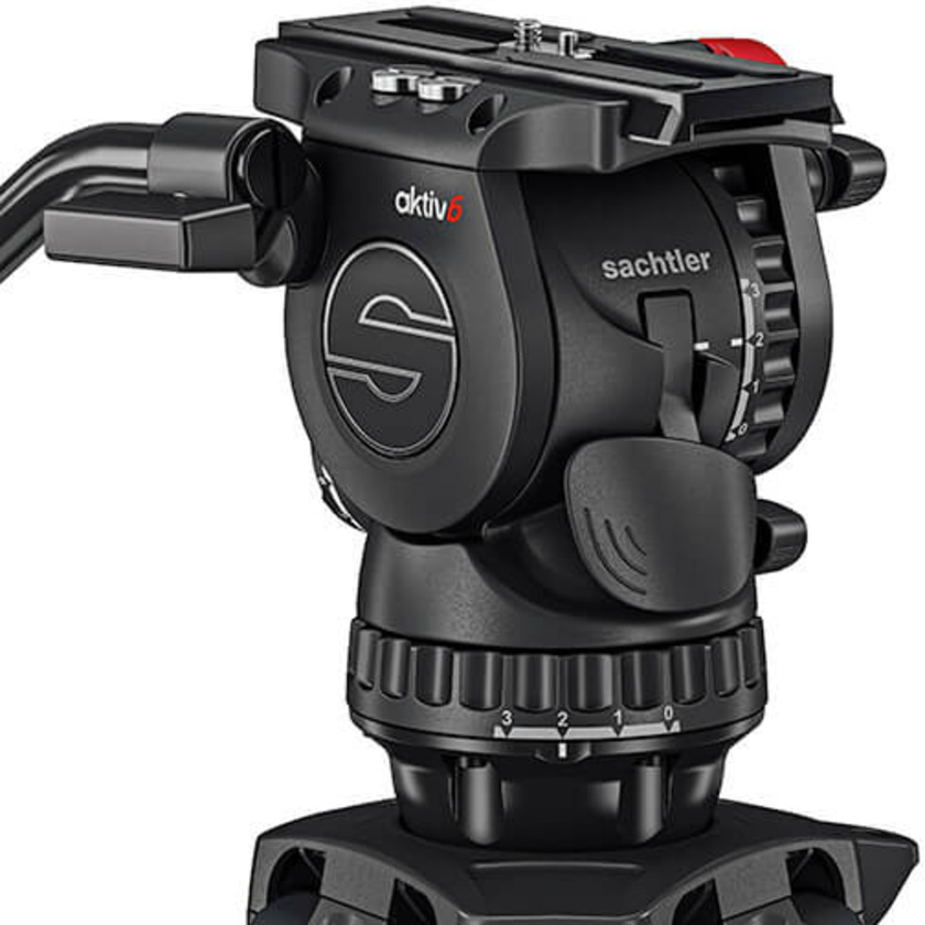 Sachtler aktiv6 Sideload Fluid Head with SpeedLevel & 3-Step Drag (75mm)