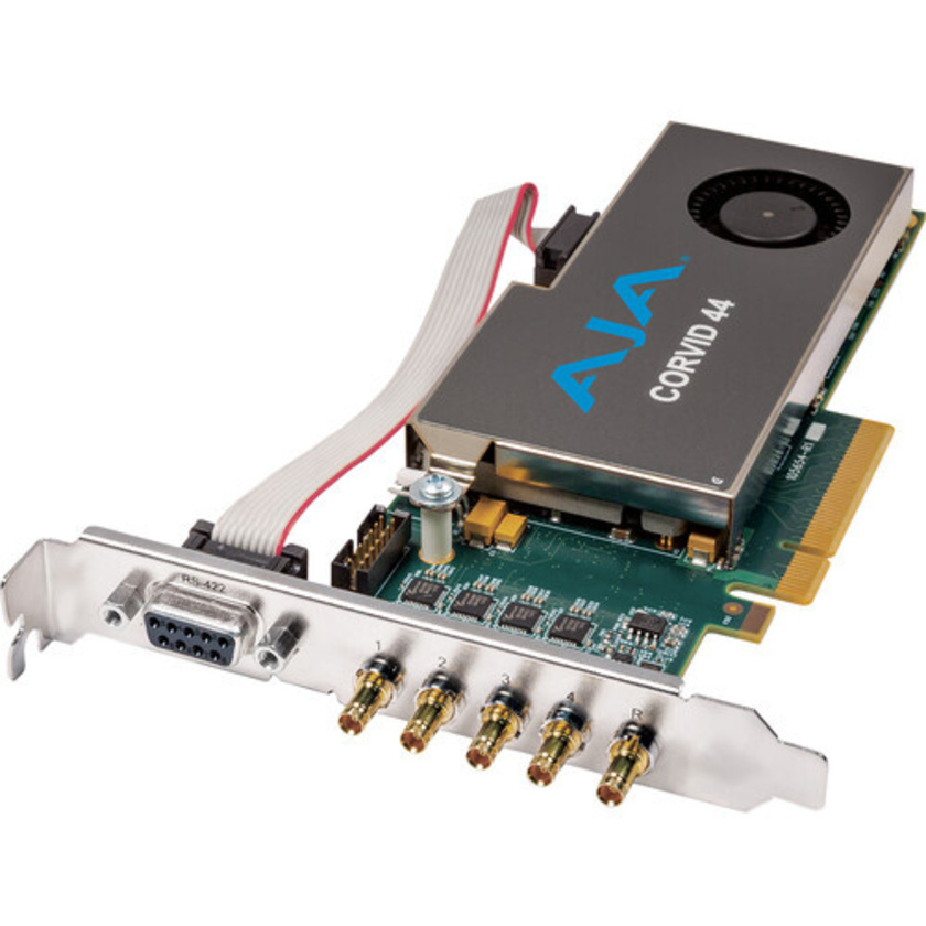 AJA Corv44-T Standard-Profile 8-lane PCIe, 4 x SDI Independently Configurable