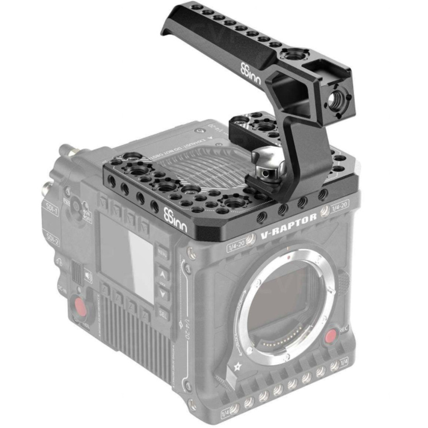 8sinn Top Plate for RED V-Raptor + 8Sinn Black Raven Top Handle