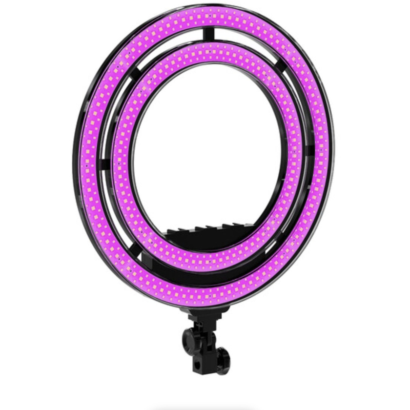 GVM Bi-Color & RGB LED Soft Double Ring Light (18")