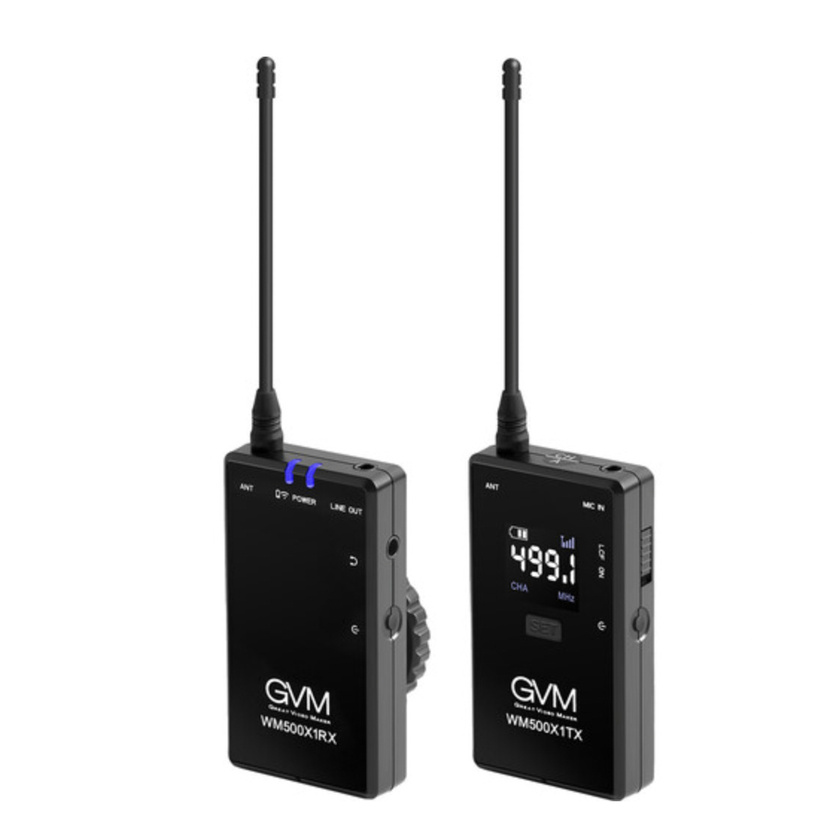GVM Camera-Mount Wireless Omni Lavalier Microphone System for Cameras and Smartphones