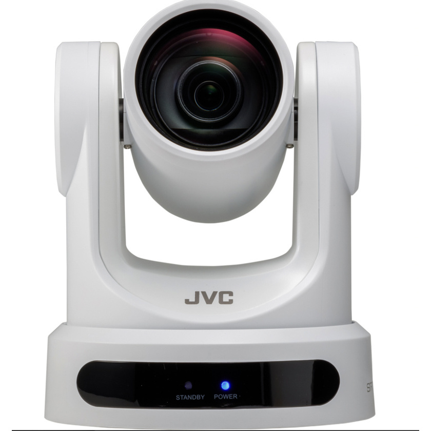 JVC KY-PZ200WE Robotic HD PTZ IP Production Camera with SRT (White)