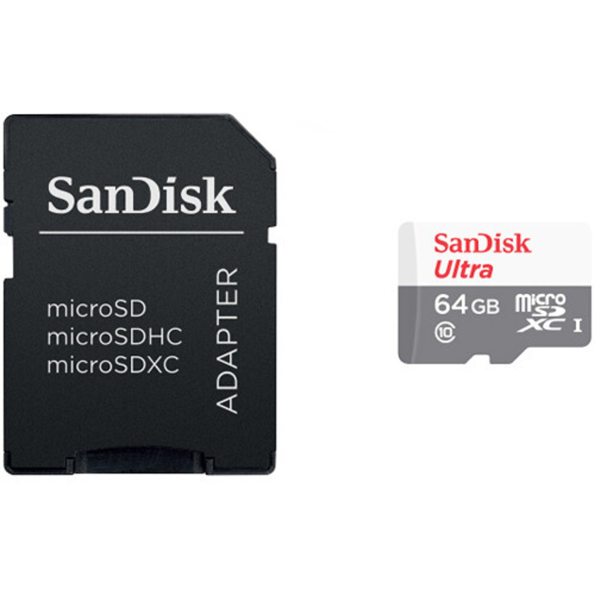 SanDisk 64GB Ultra UHS-I microSDXC Memory Card with SD Adapter (5-Pack)