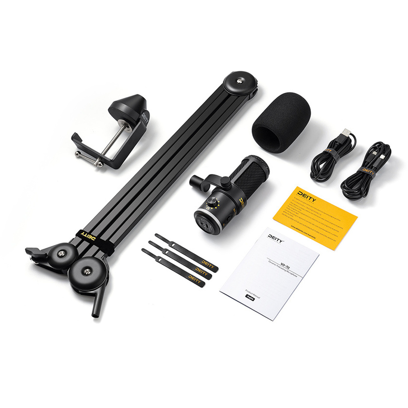 Deity VO-7U USB Microphone - Boom Arm Kit (Black)