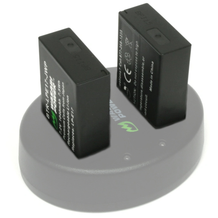 Wasabi Power Canon LP-E17 Batteries (2 Pack)