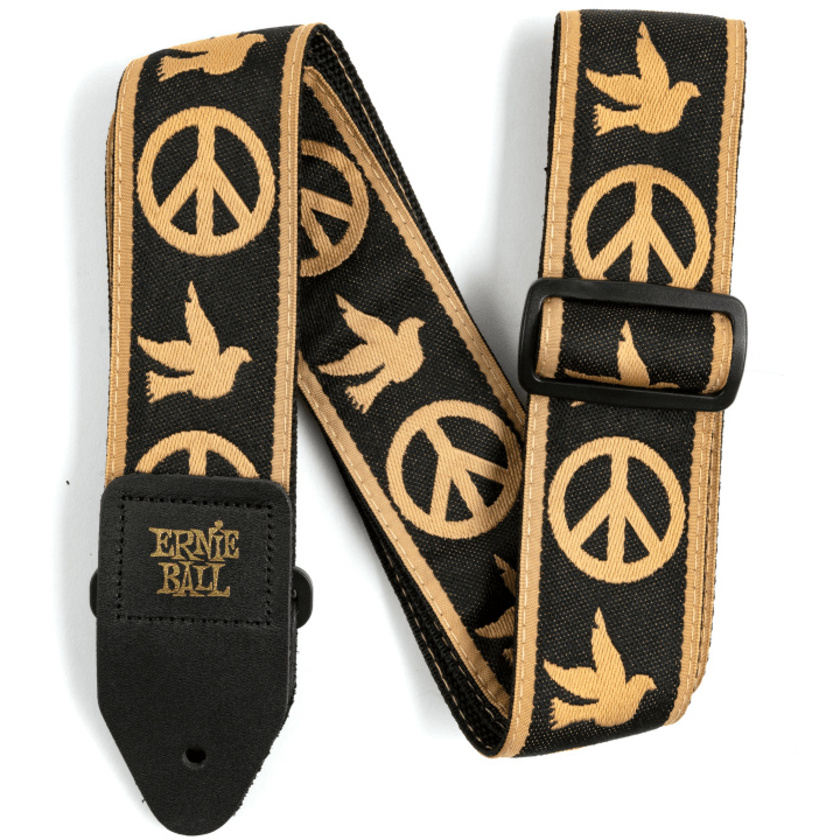 Ernie Ball Jacquard Guitar Strap - Peace Love Dove