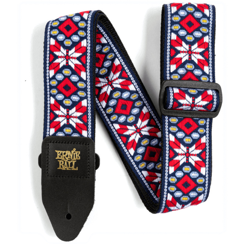 Ernie Ball Jacquard Guitar Strap - Taos Fire Red