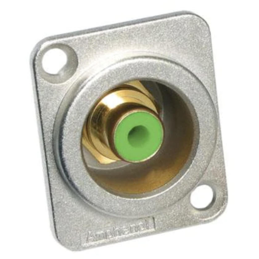 Amphenol RCA Series Cable Connector (Green)