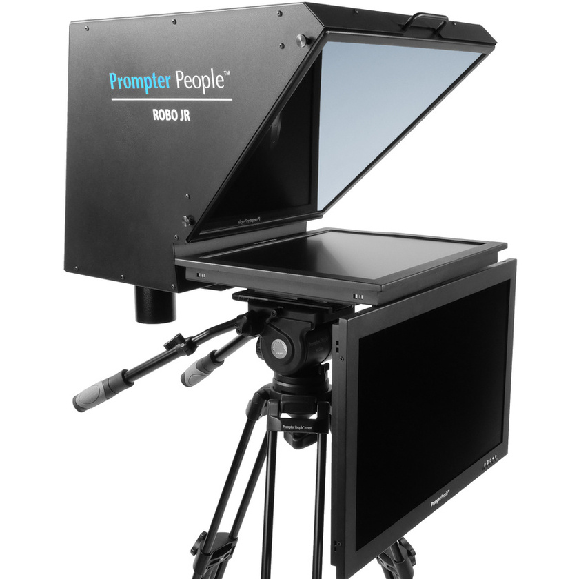 Prompter People RoboPrompter Junior with 19" High Bright Reversing Monitor and 24" HB Talent Monitor