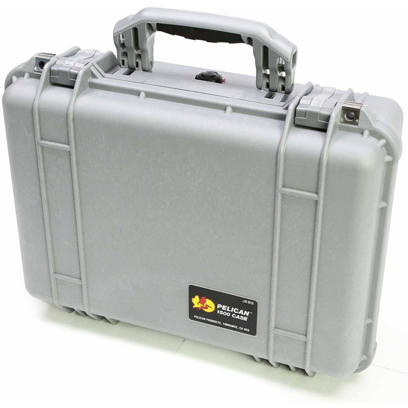 Pelican 1500 Case (Silver, No Foam)