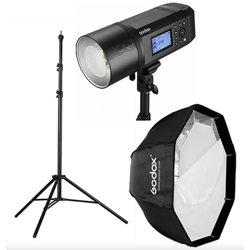 Godox AD600 Pro Flash Kit with 120cm Octa Softbox & Light Stand