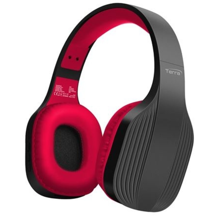 Promate Bluetooth Wireless Over-Ear Headphones (Red)