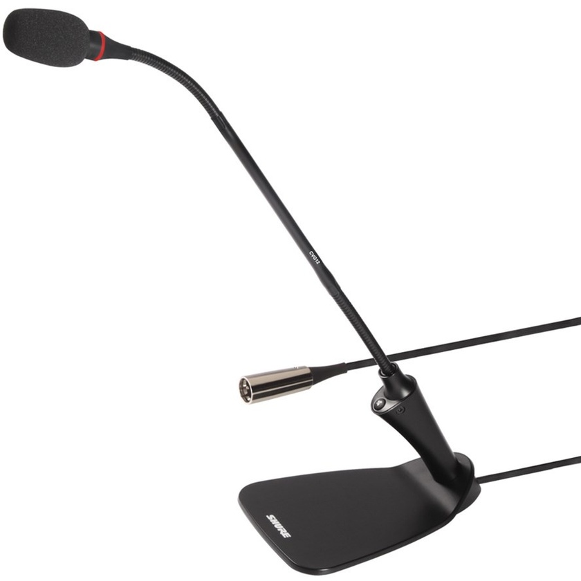 Shure CVG12DRS-BC Gooseneck Microphone with Inline Preamp and Integrated Desktop Base