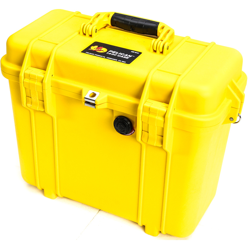 Pelican 1430 Top Loader Case without Foam (Yellow)