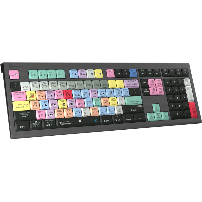 Logickeyboard ASTRA 2 Backlit Keyboard for Adobe Photoshop CC (Mac, US English)