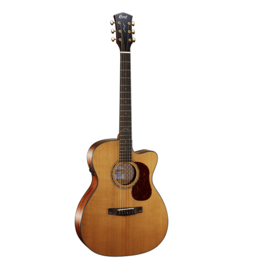 Cort Gold-OC6 Electro Acoustic Guitar with Soft-Side Bag (Natural)