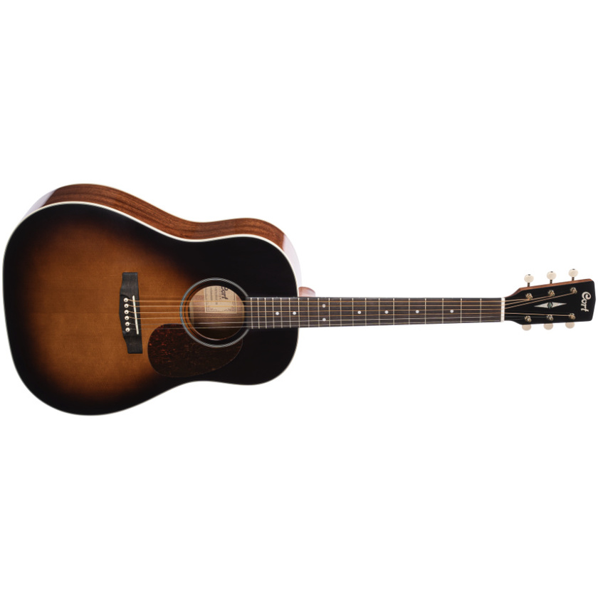 Cort Earth Electro Acoustic Guitar with Guitar Bag (Sunburst)