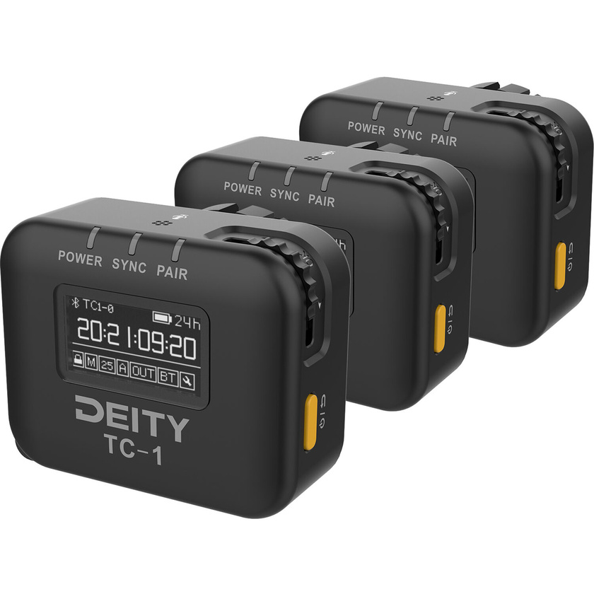 Deity TC-1 Wireless Timecode Generator Box 3-Pack Kit (Bluetooth, 2.4 GHz)