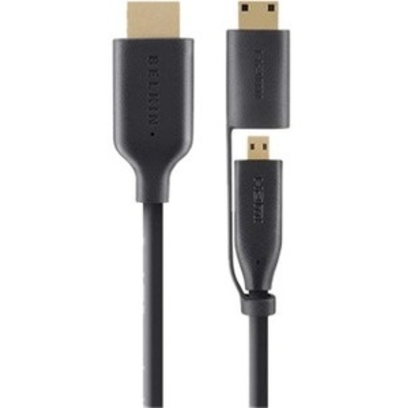 Belkin Essential High Speed Micro HDMI Cable w/Mini Adapter (2m)