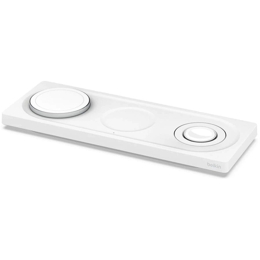 Belkin BoostCharge Pro 3-in-1 Wireless Charging Pad with MagSafe (White)