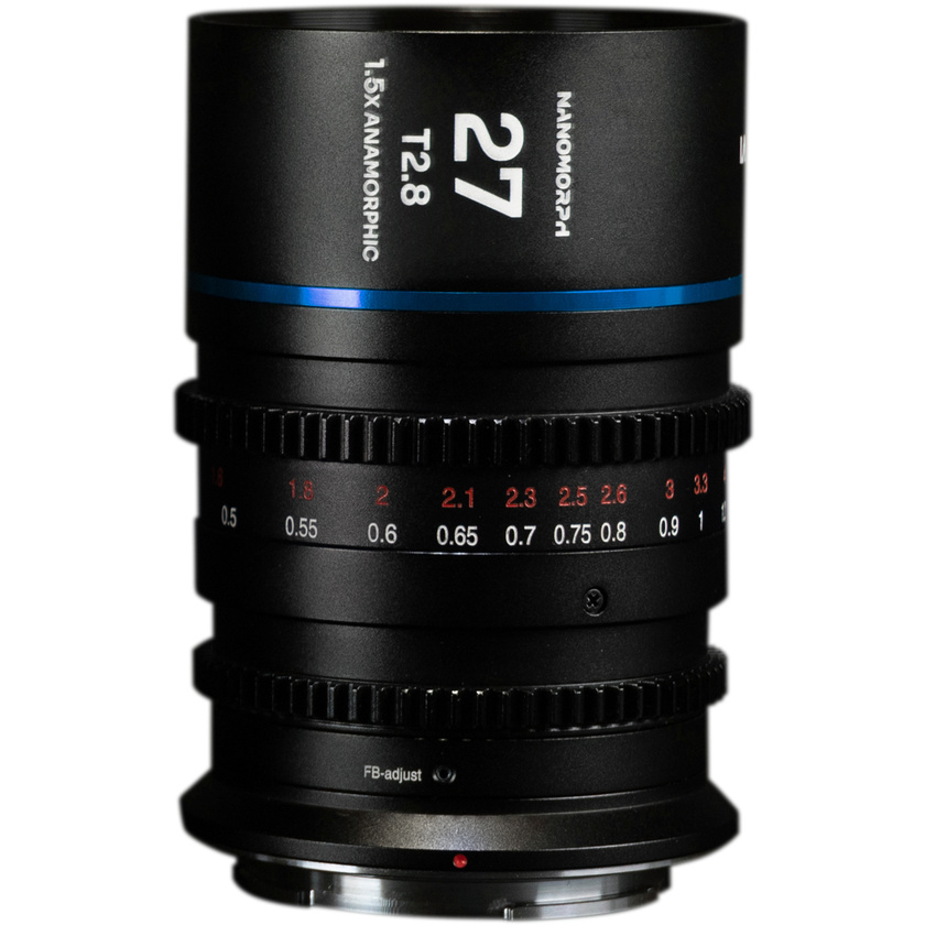 Laowa Nanomorph Anamorphic 27mm T2.8 1.5x S35 Lens (MFT Mount, Blue)