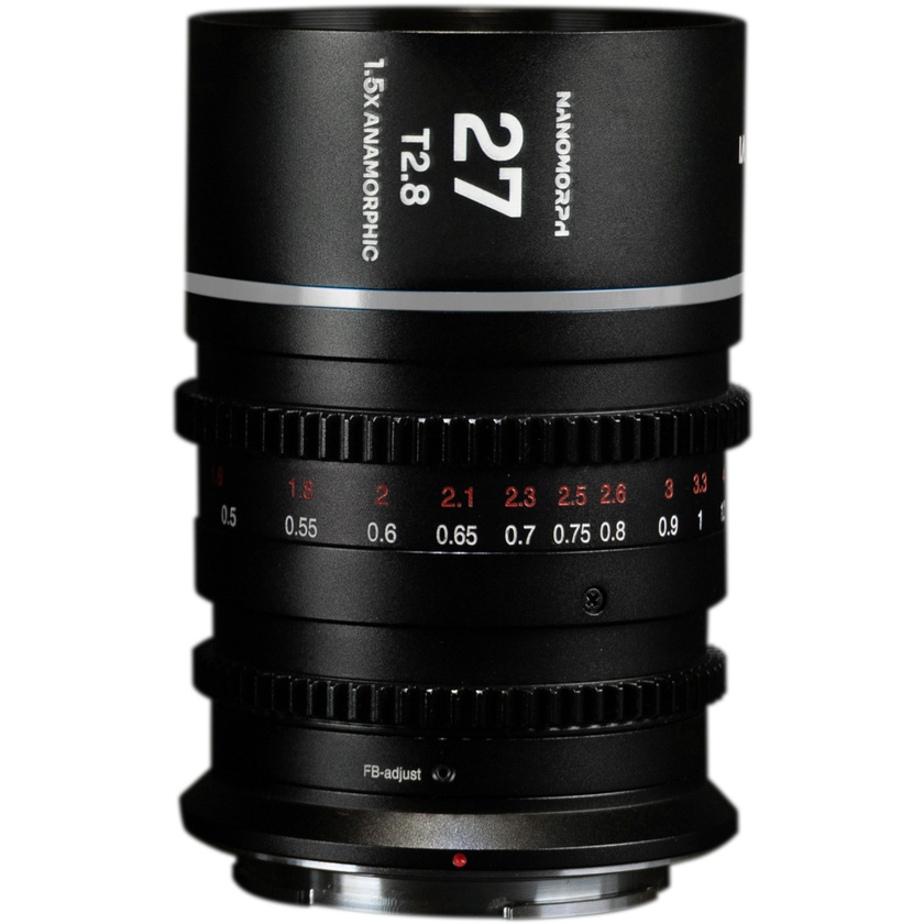 Laowa Nanomorph Anamorphic 27mm T2.8 1.5x S35 Lens (L Mount, Silver)