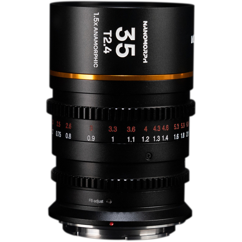 Laowa Nanomorph Anamorphic 35mm T2.4 1.5x S35 Lens (DL Mount, Amber)