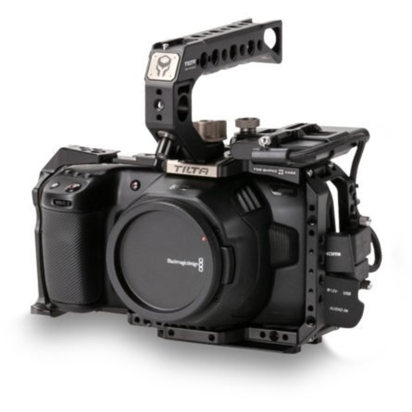 Tilta Camera Cage for Blackmagic Design Pocket Cinema Camera 4K/6K (Basic Kit, Black) - Open Box