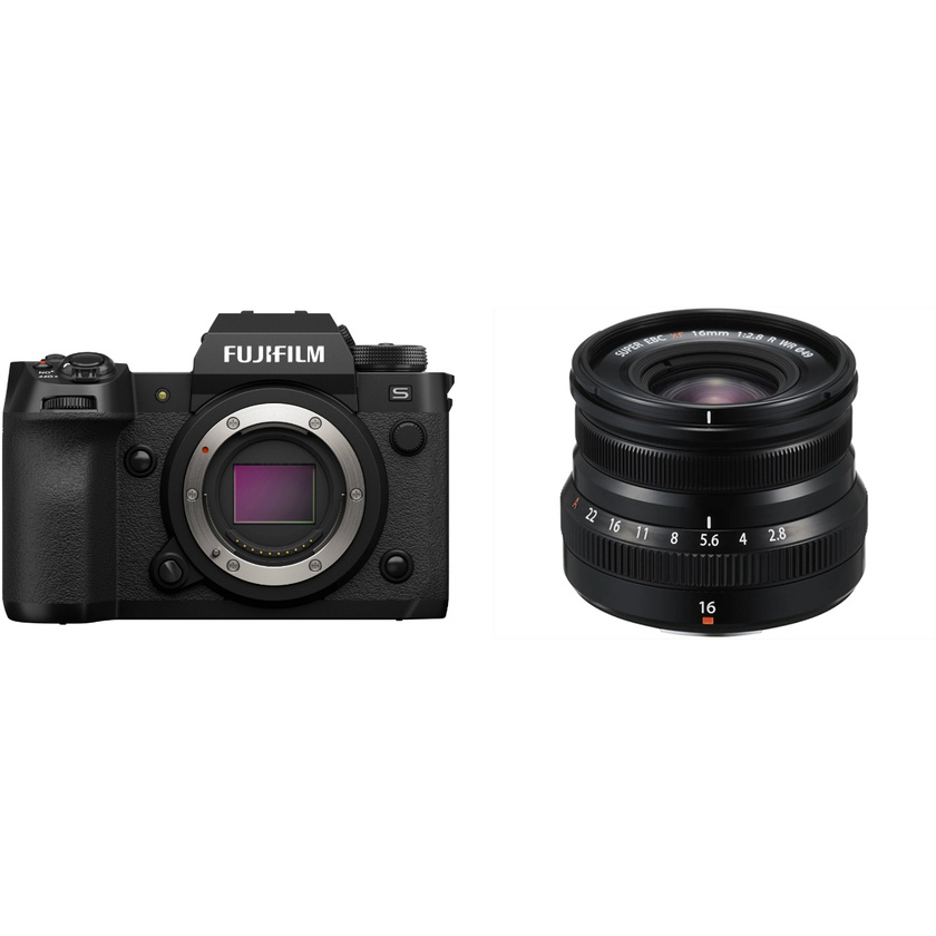 Fujifilm X-H2S Mirrorless Camera with XF 16mm Lens Kit (Black)