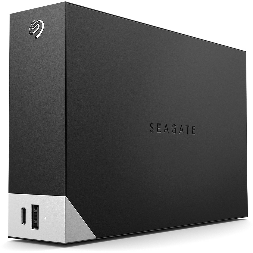 Seagate 14TB One Touch Desktop External Drive with Built-In Hub (Black)