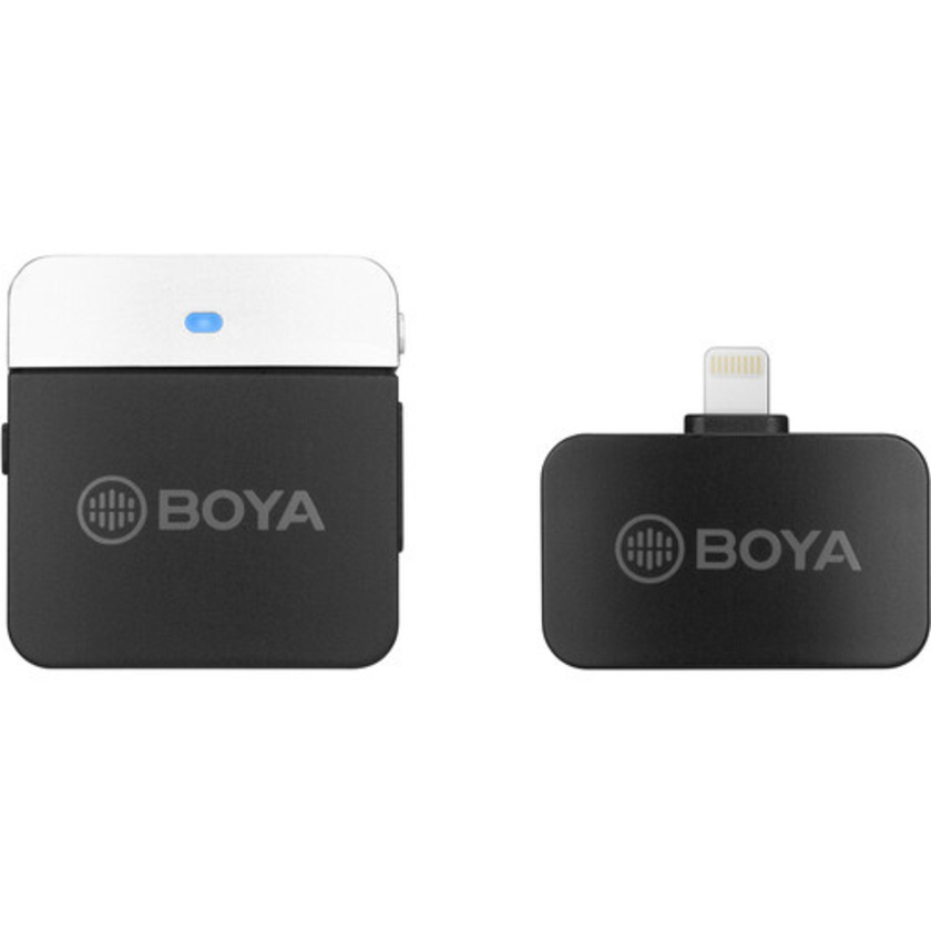 BOYA BY-M1LV-D Compact Wireless Microphone System with Lightning Connector for iOS Devices (2.4 GHz)