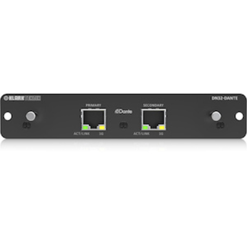Klark Teknik DN32-DANTE 32x32-ch Dante Expansion Module