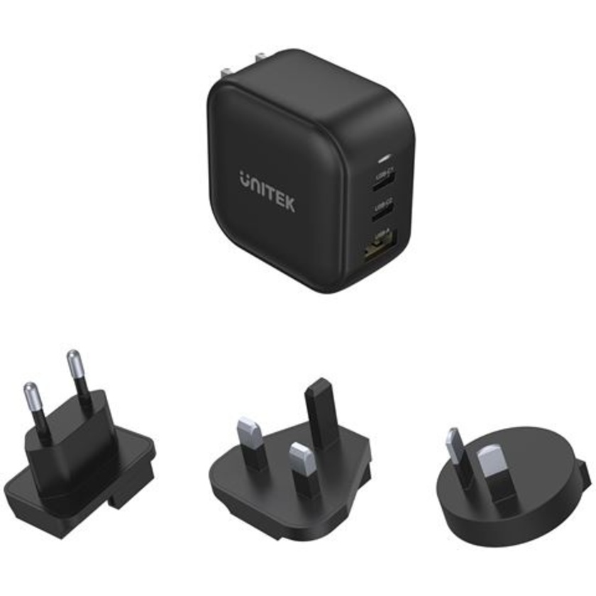 UNITEK 66W USB Charger with USB-C PD up to 65W.