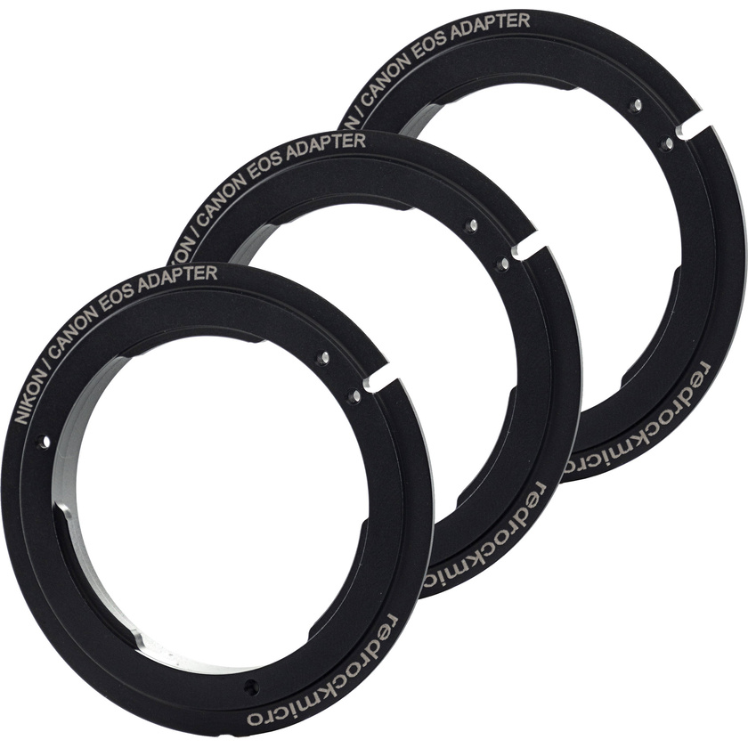 Redrock Micro 3-pack Nikon to Canon EF Lens Mount Adapter