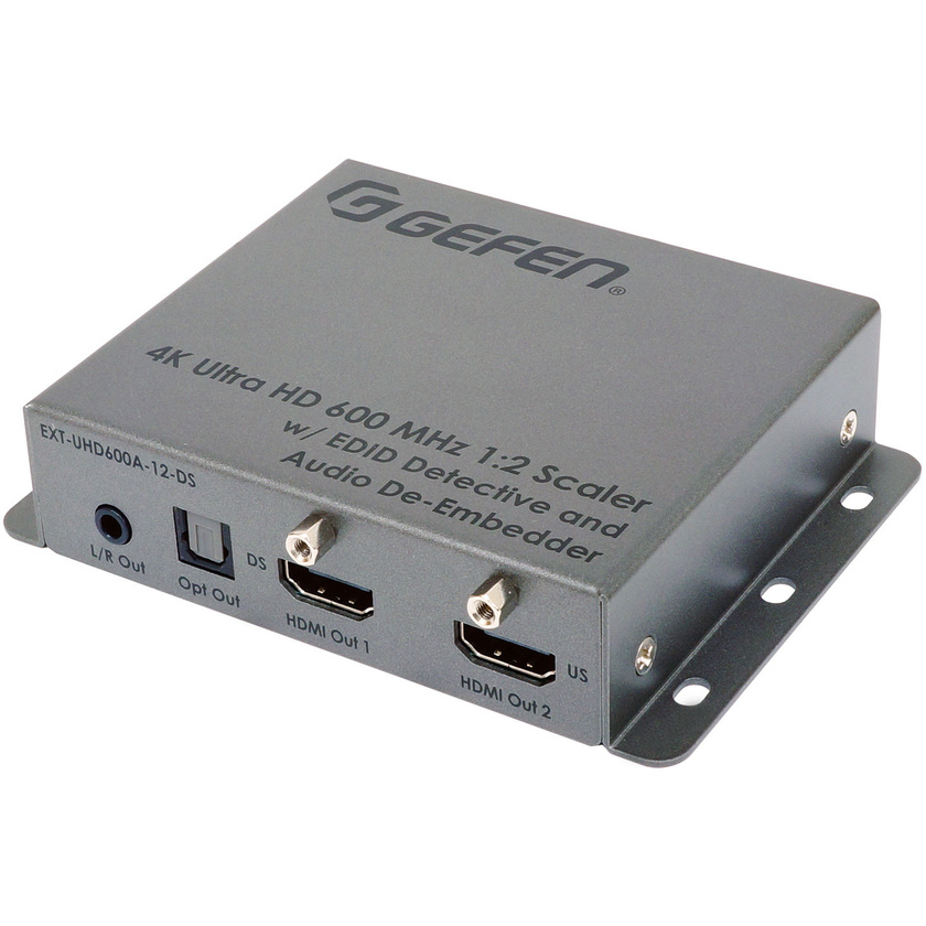 Gefen UHD 4K 600 MHz 1:2 Scaler with EDID Detective & Audio De-Embedder