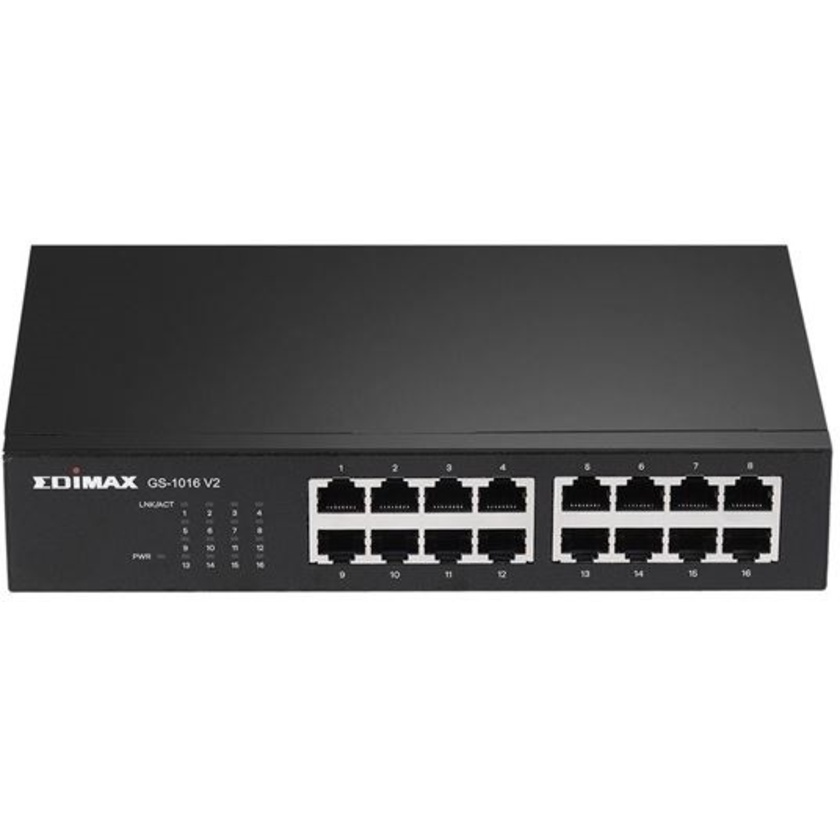 Edimax 16 Port 10/100/1000 Gigabit Rack-mount Unmanaged Switch