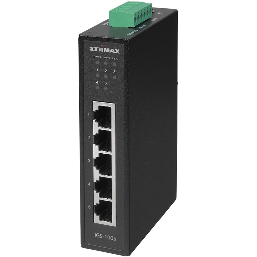 Edimax Industrial 5-Port Gigabit DIN Rail Switch
