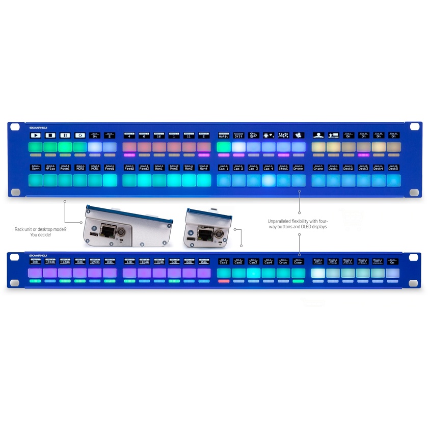 SKAARHOJ Rack Fly Trio with Blue Pill Inside