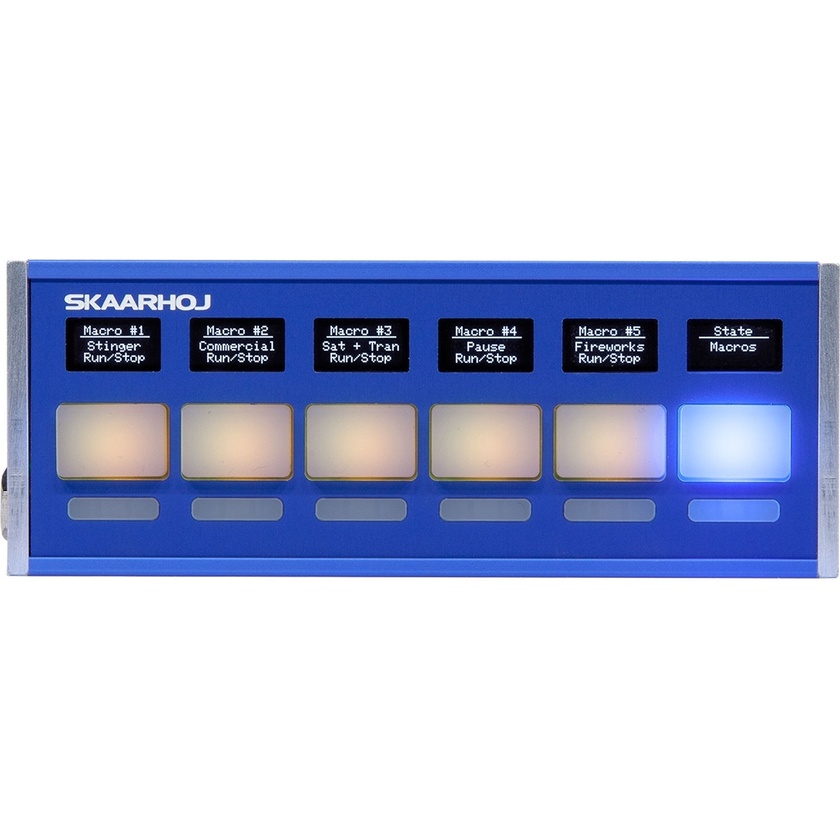 SKAARHOJ Quick Bar Auxiliary Panel with Blue Pill Inside