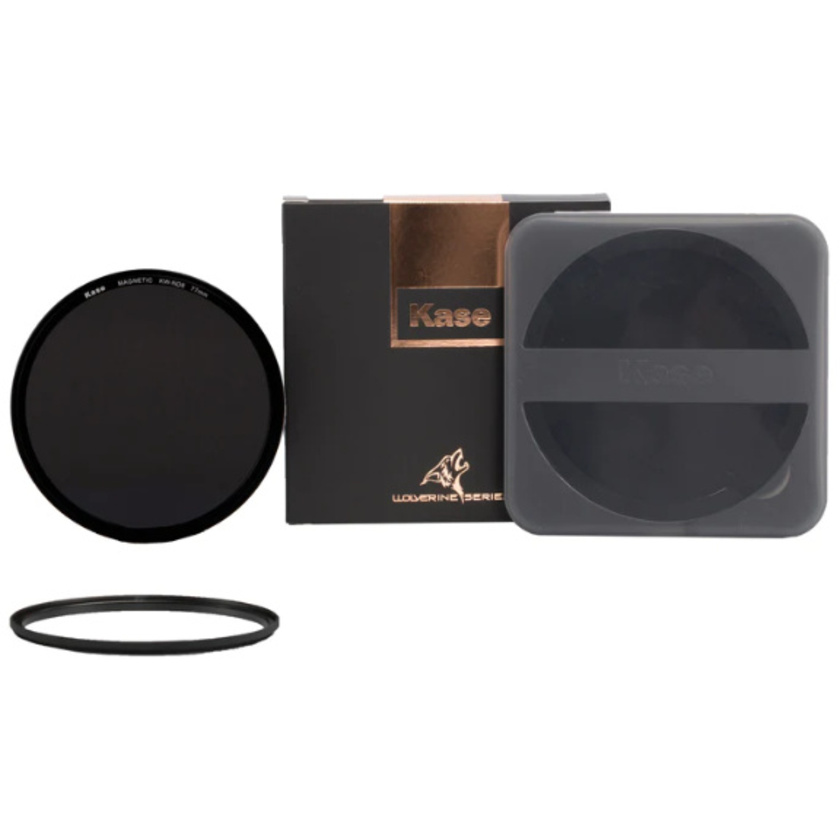 Kase Wolverine Magnetic Circular ND Filter with Magnetic Adapter Ring (77mm, ND32000)