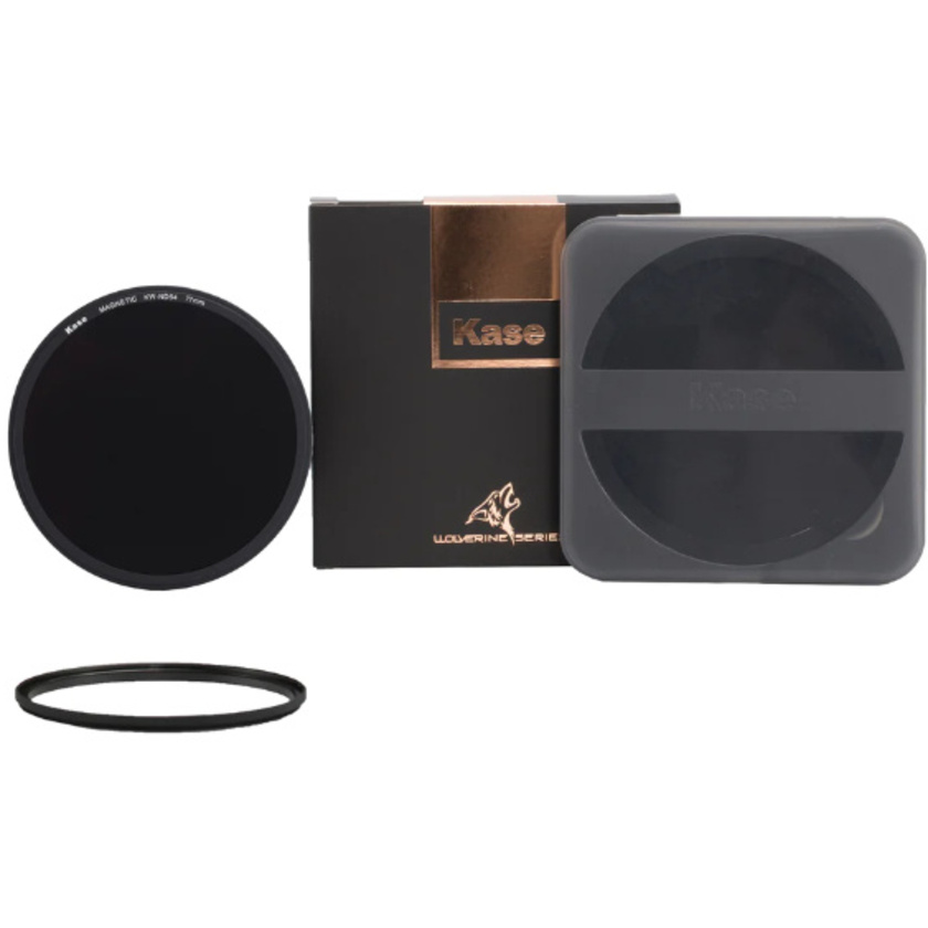 Kase Wolverine Magnetic Circular ND Filter with Magnetic Adapter Ring (82mm, ND64000)