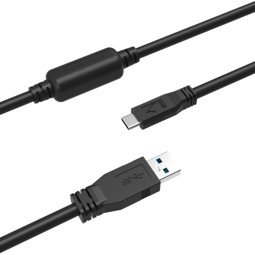 Newnex Firenex USB 3.0 Active Cable A/M to C/M w/ Slim Profile Repeater (12m)