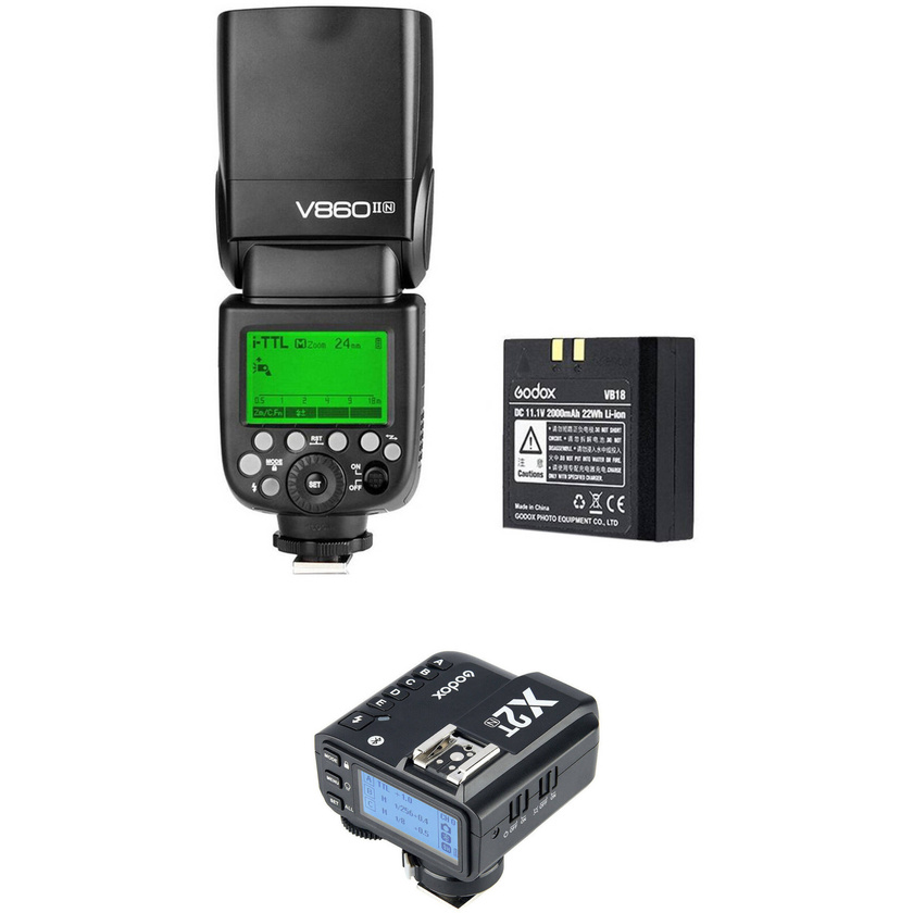 Godox VING V860IIN Flash Kit with Camera Trigger X2 for Nikon