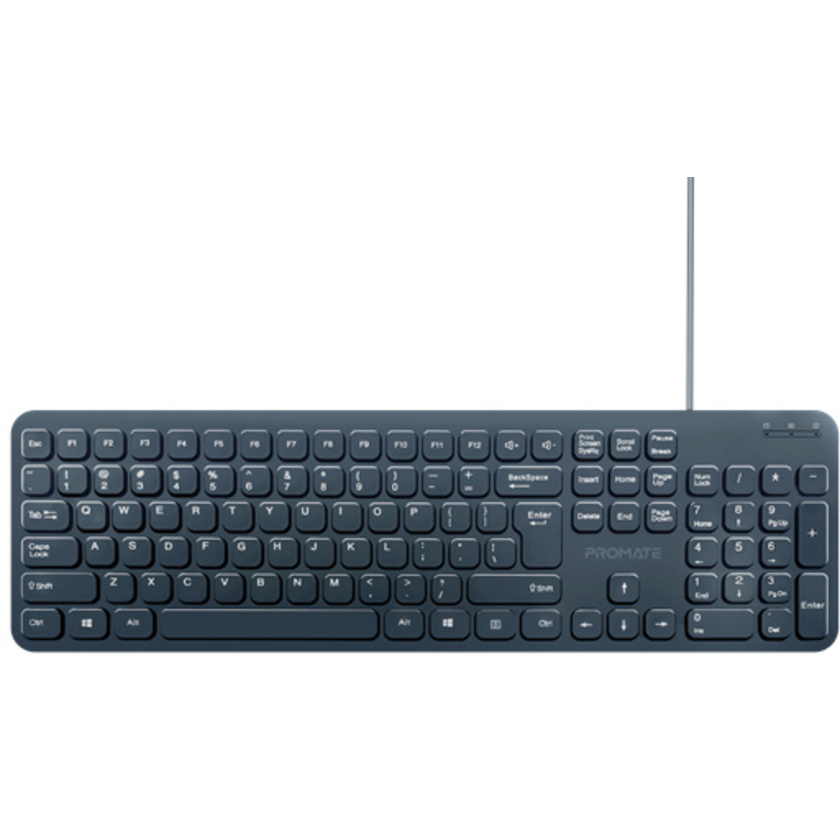 Promate EasyKey-4 Ultra-Slim Wired Keyboard